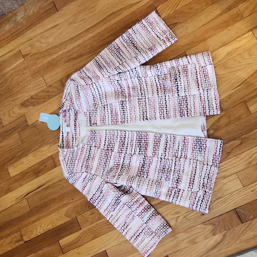 Coldwater Creek Misses Fully Lined  3/4 Sleeve Jacket NWT size 12 Gorgeous